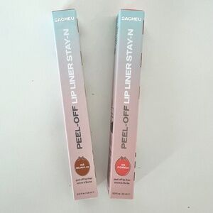 Sacheu Peel Off Lip Liner STAY-N, Bundle of 2.